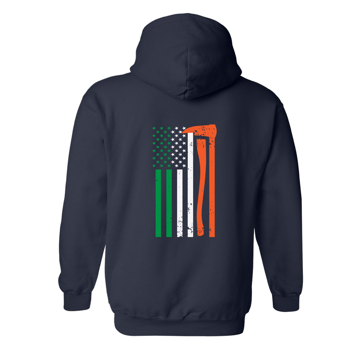 Irish Flag Axe Design, Firefighter Hoodie