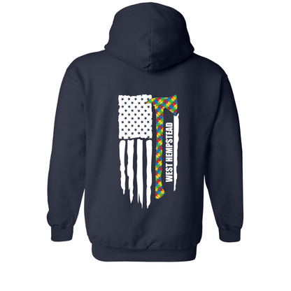 Puzzle Axe Design, Firefighter Hoodie