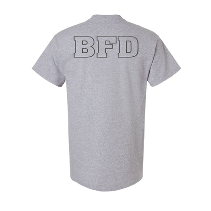 Black Reflective Maltese Cross Design, Firefighter T-Shirt