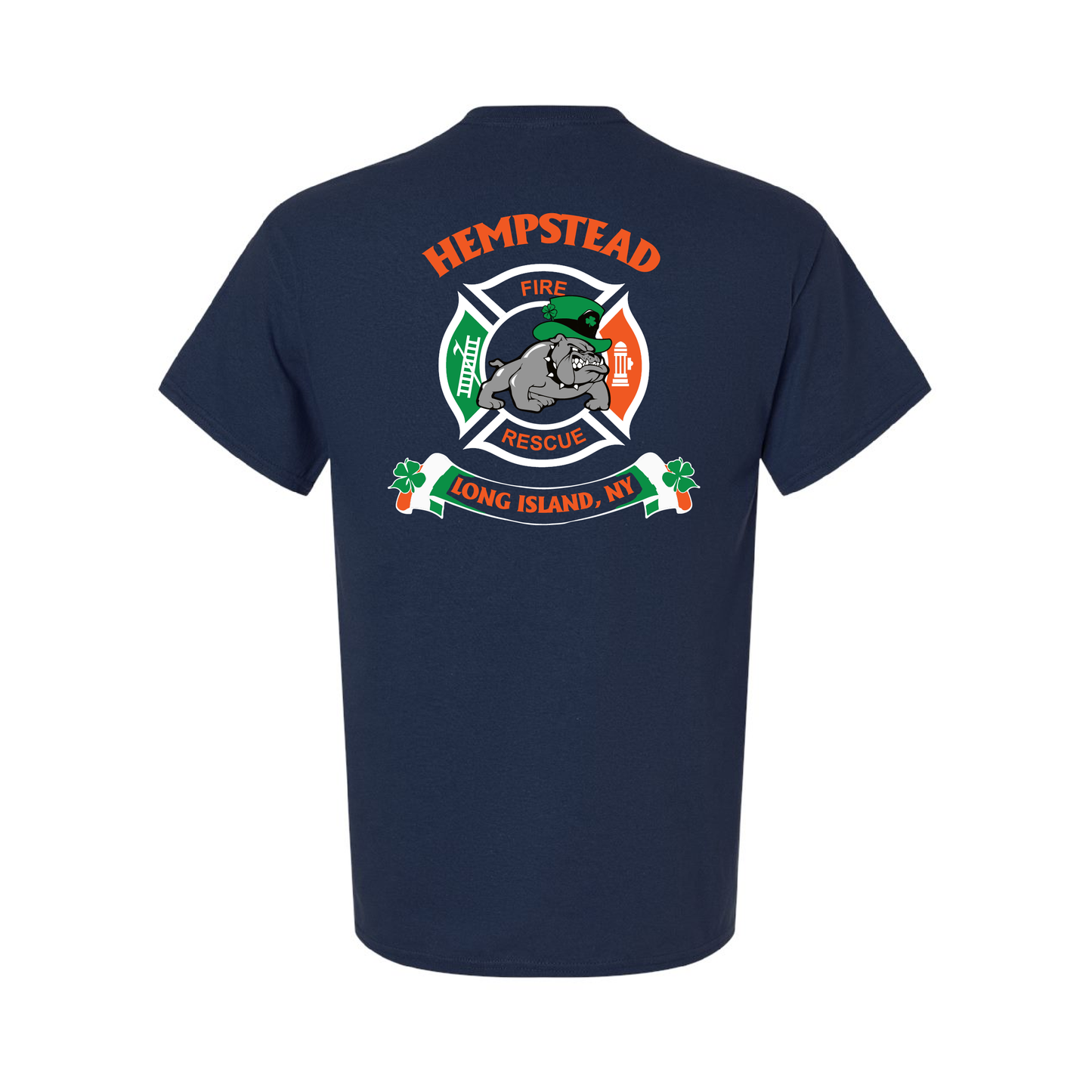 Irish Bulldog Maltese Design, Firefighter T-Shirt