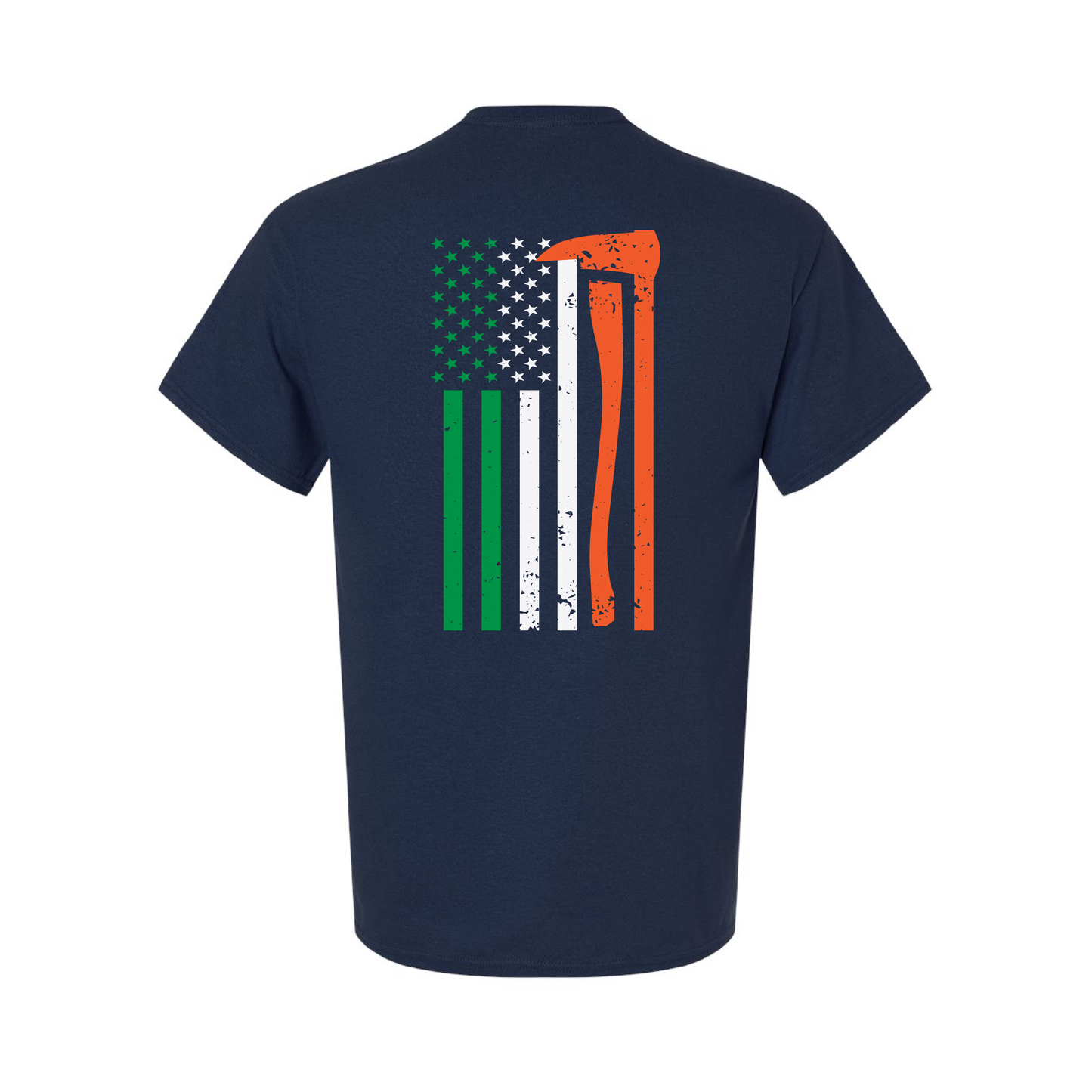 Irish Flag Axe Design, Firefighter T-Shirt