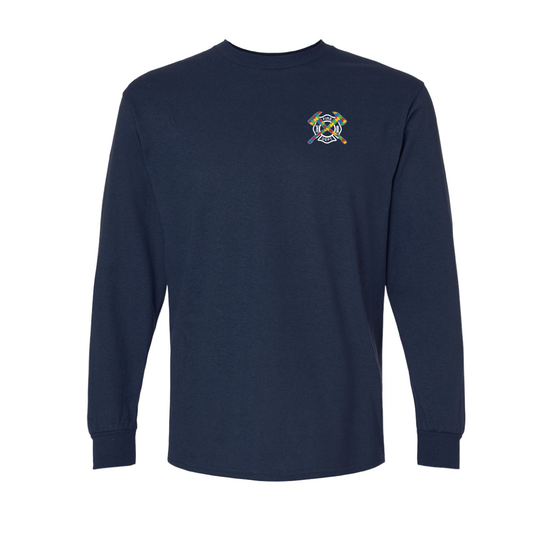 Autism Awareness Axe Flag Design, Firefighter Long Sleeve