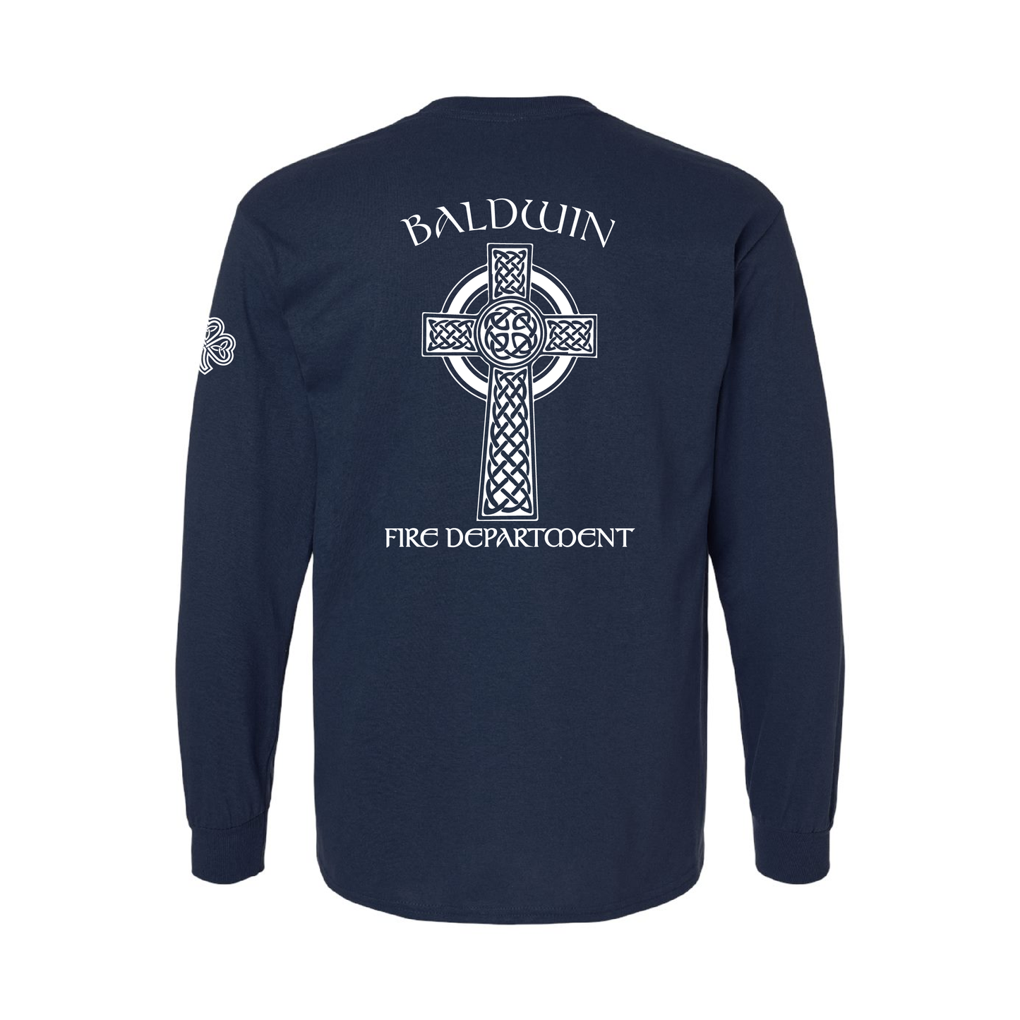 Celtic Cross Design, Firefighter Long Sleeve T-Shirt
