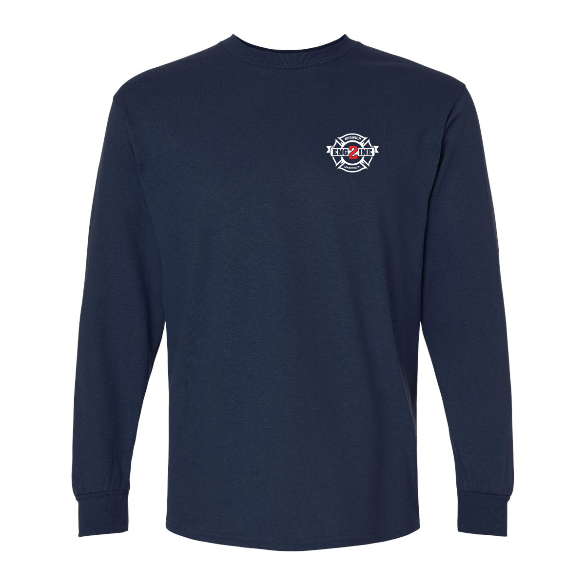 America Flag With Slogan Design, Firefighter Long Sleeve T-Shirt