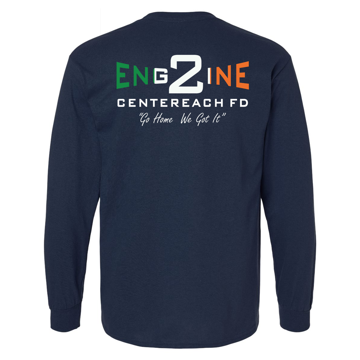 Irish Flag with Slogan Design, Firefighter Long Sleeve T-Shirt