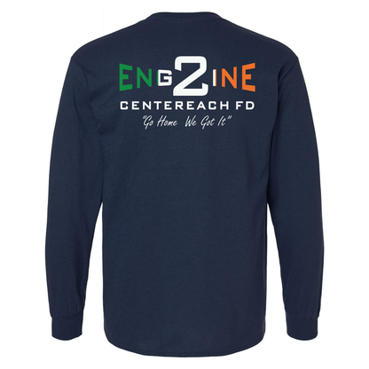 Irish Flag with Slogan Design, Firefighter Long Sleeve T-Shirt
