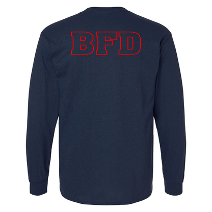 Maltese Cross Design, Firefighter Long Sleeve T-Shirt