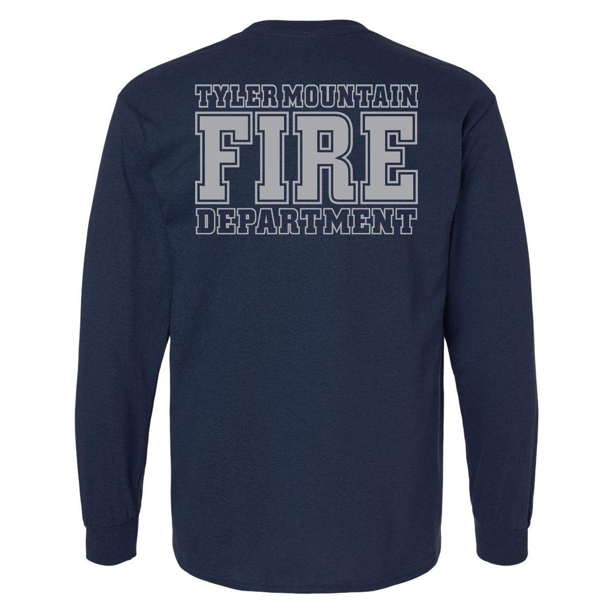 Reflective Maltese Cross Block Design, Firefighter Long Sleeve T-Shirt