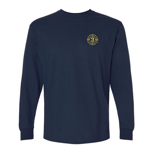 Traditional Fire Department Design Long Sleeve Shirt