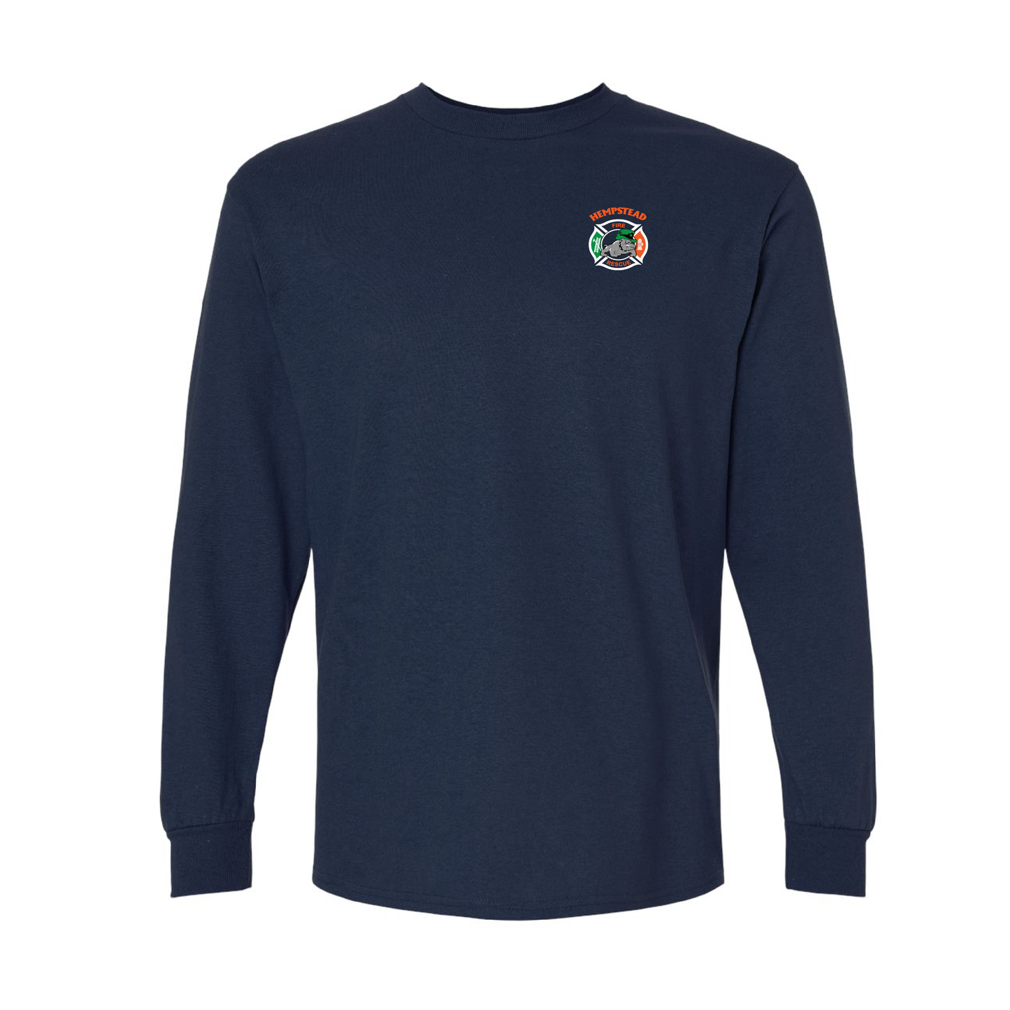 Irish Bulldog Maltese Design, Firefighter Long Sleeve T-Shirt