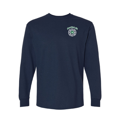 Irish Flag Letter Design, Firefighter Long Sleeve T-Shirt