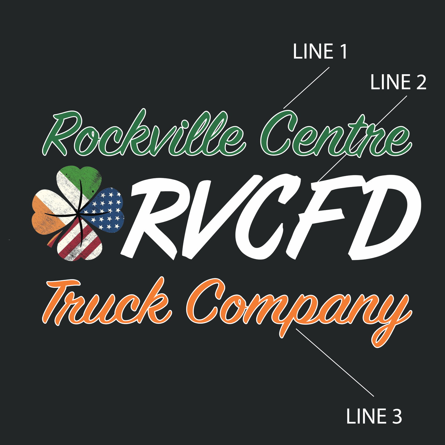 Irish-American Shamrock Firefighter Koozie