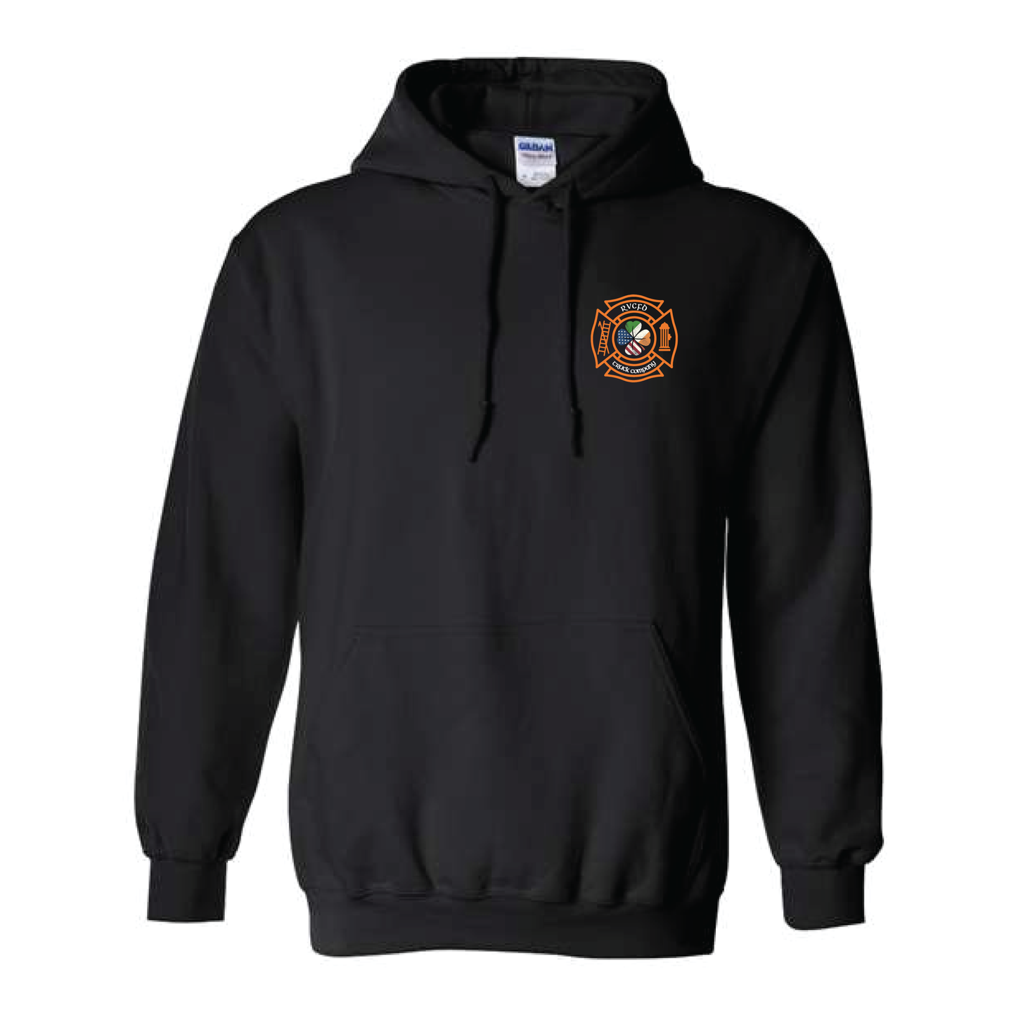 Irish-American Shamrock Design, Firefighter Hoodie
