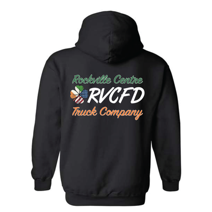 Irish-American Shamrock Design, Firefighter Hoodie