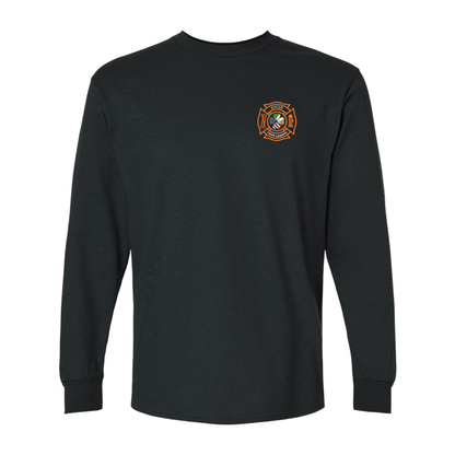 Irish-American Shamrock Design, Firefighter Long Sleeve T-Shirt