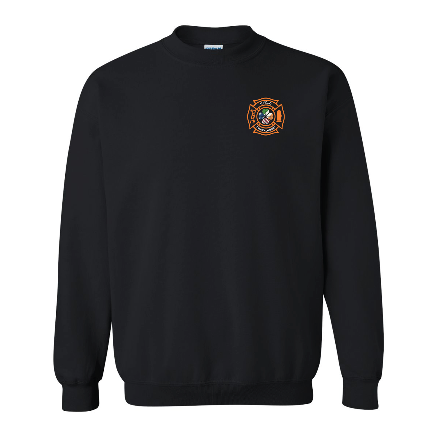 Irish-American Shamrock Design, Firefighter Crewneck