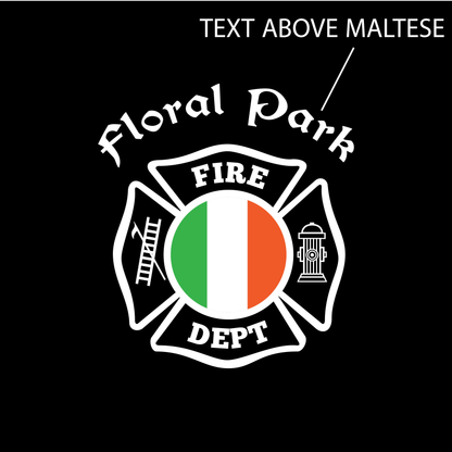 Irish Flag Axe Design, Firefighter Crewneck