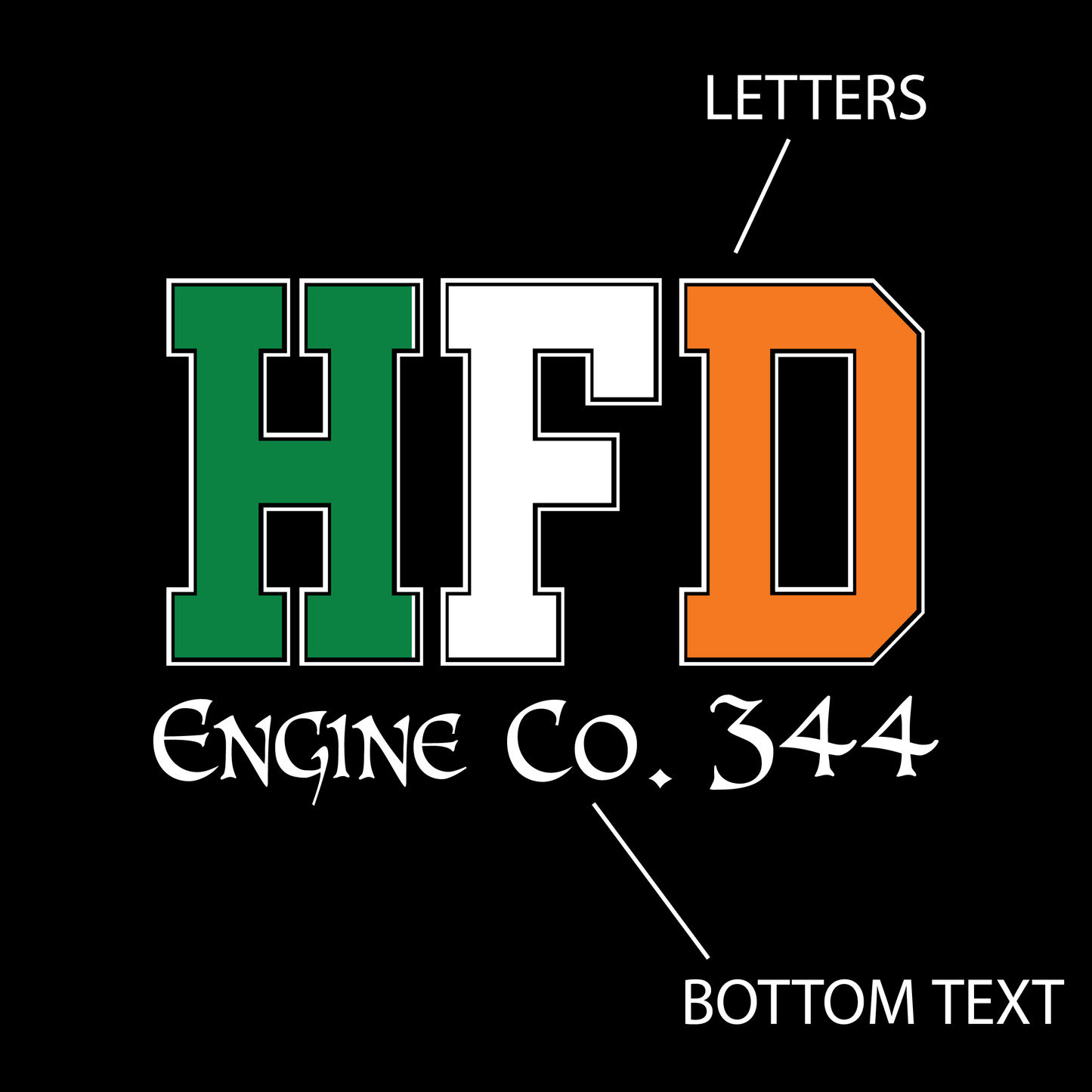 Irish Shield Design, Firefighter Hoodie