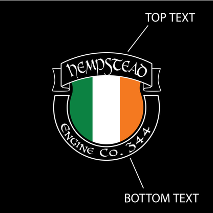 Irish Shield Design, Firefighter Hoodie