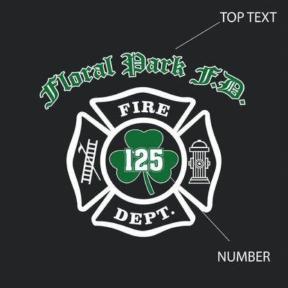 Irish Flag Letter Design, Firefighter Crewneck