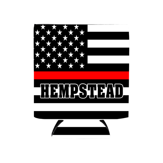 Custom Thin Red Line Fire Department Koozie (No Minimum)