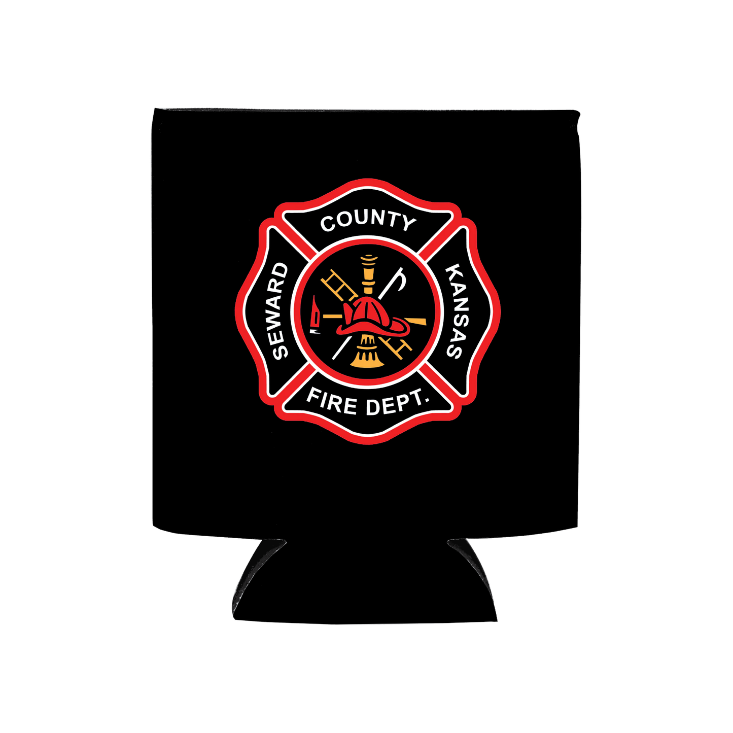 Personalized Classic Red Maltese Cross Can Cooler