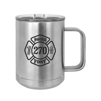 Custom Firefighter Polar Camel 15 oz. Stainless Steel Vacuum Insulated Mug