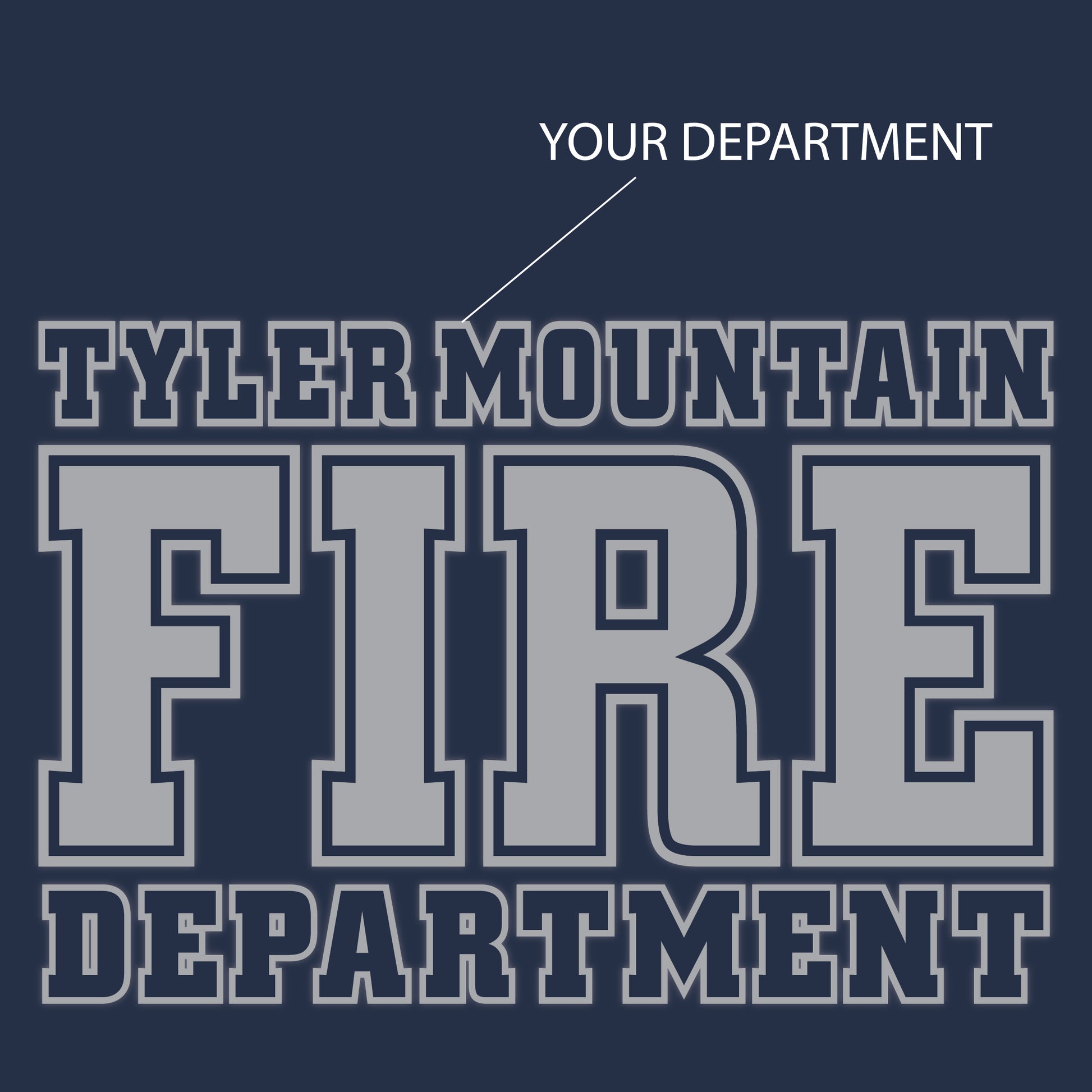 Reflective Maltese Cross Block Design, Firefighter T-Shirt