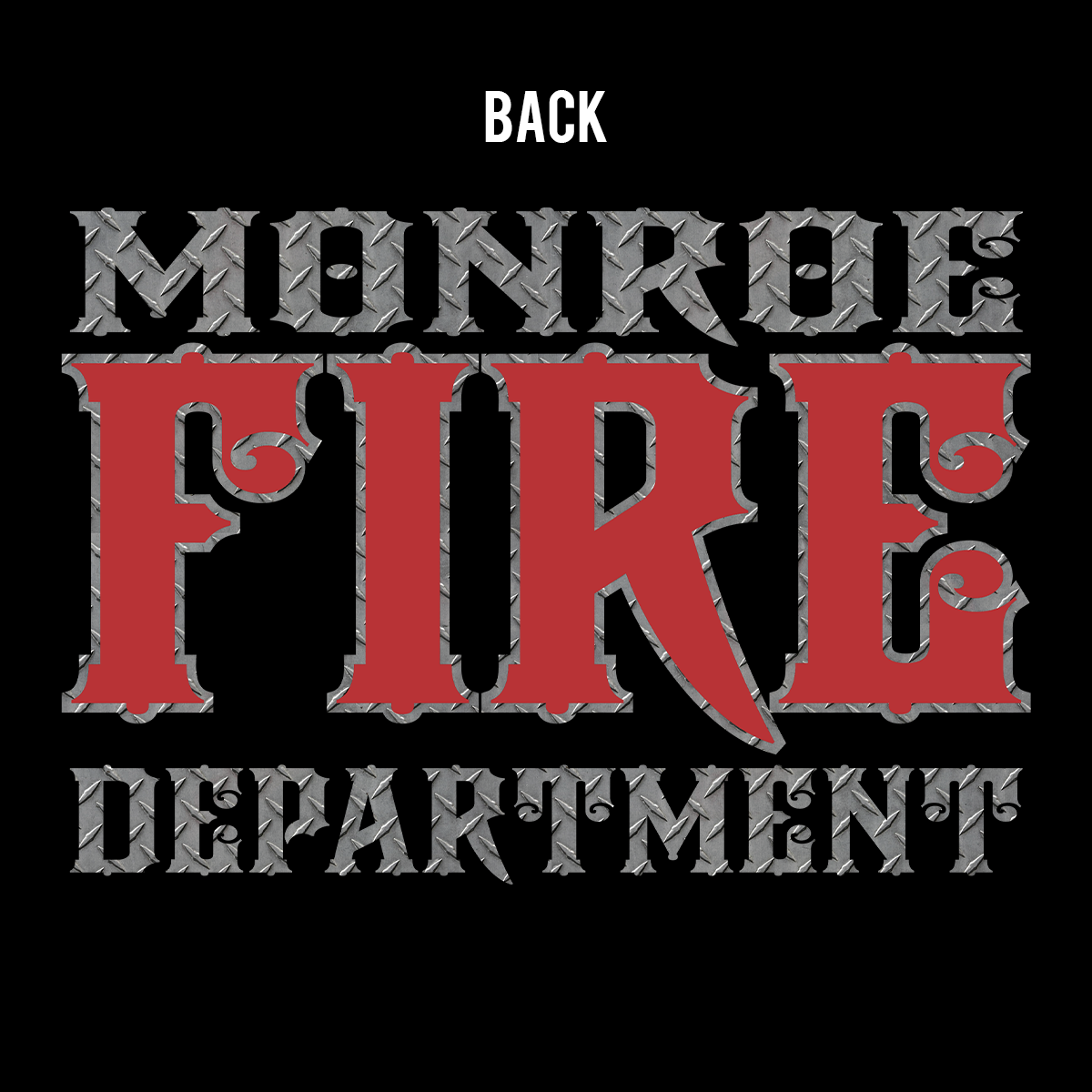 Traditional Diamond Plate Firefighter T-Shirt