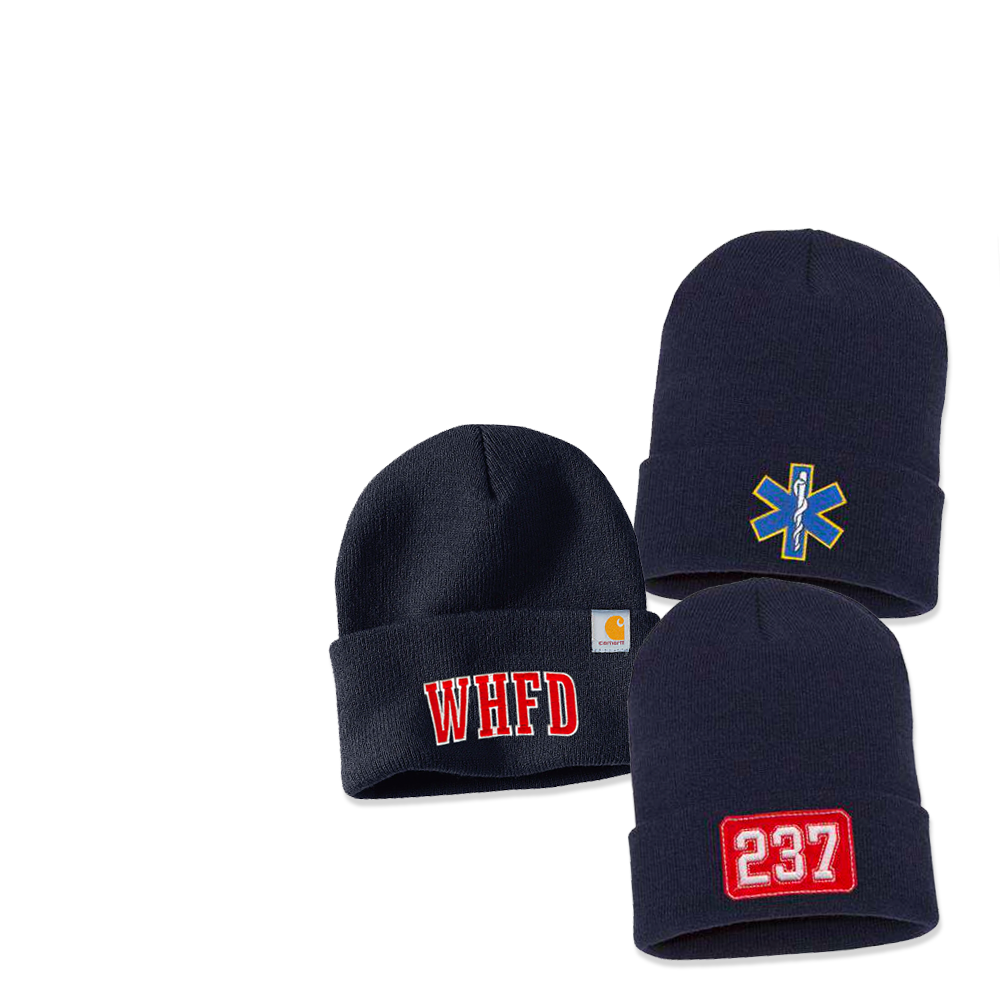 Firefighter Custom Beanies and Hats Fire Department Clothing