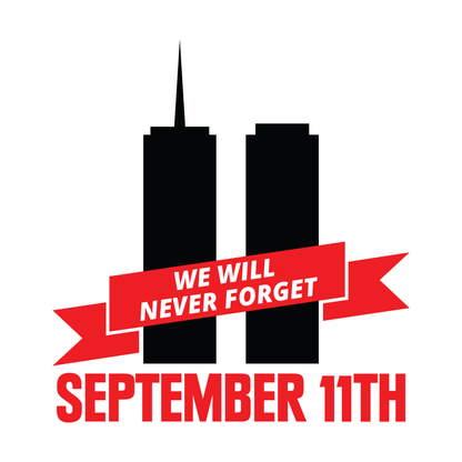 "9/11 Banner Design", Firefighter Memorial T-Shirt