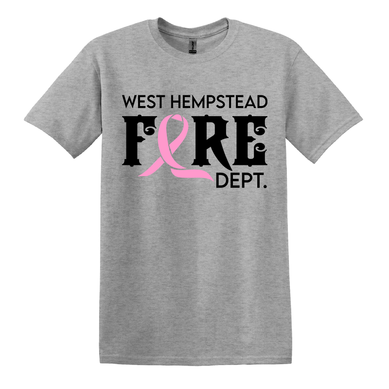 Curved Ribbon Design, Firefighter T-Shirt – Fire Department Clothing