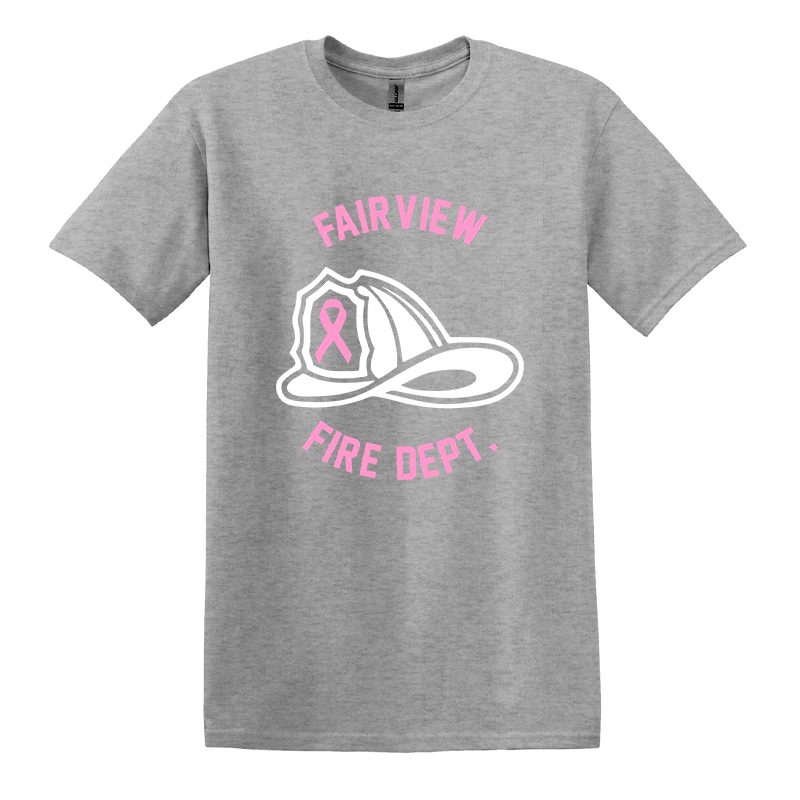 Helmet Ribbon Design, Firefighter T-Shirt – Fire Department Clothing