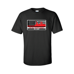 "9/11 Flag Design", Firefighter Memorial T-Shirt