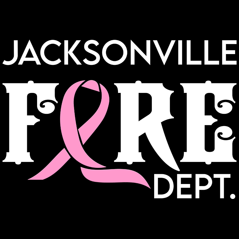 Curved Ribbon Design, Firefighter T-Shirt – Fire Department Clothing