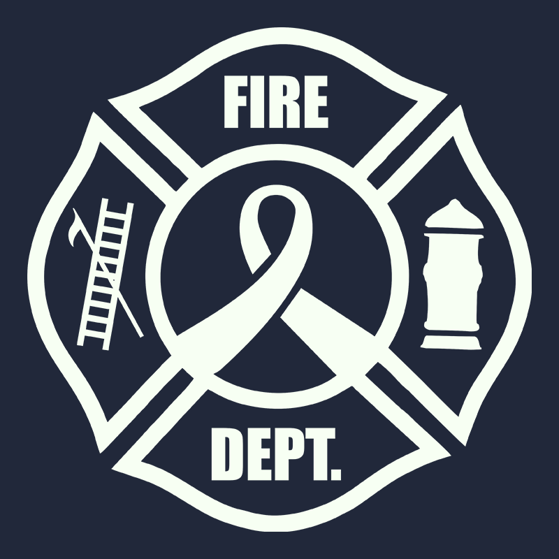 Ribbon Maltese Design, Firefighter T-Shirt – Fire Department Clothing