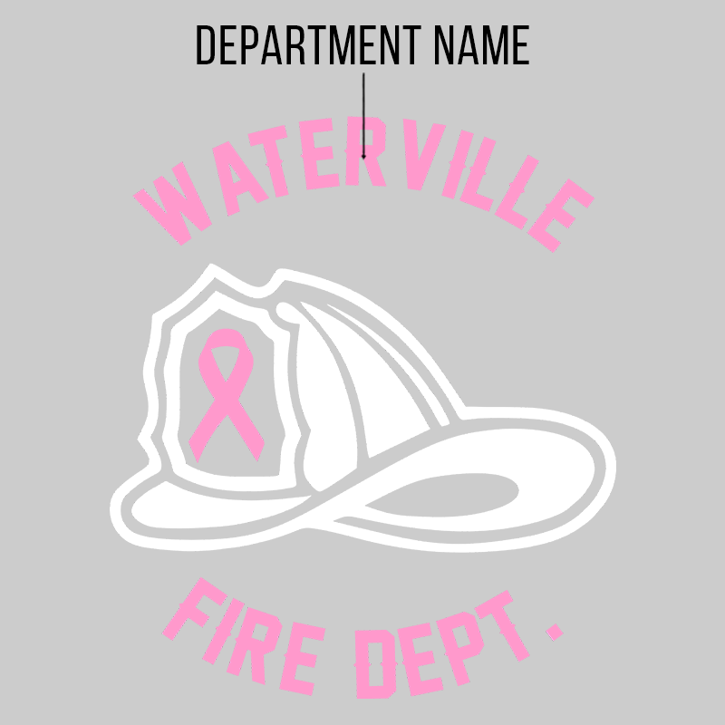 Helmet Ribbon Design, Firefighter T-Shirt – Fire Department Clothing