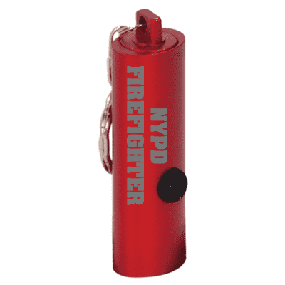 Red 3-LED Laserable Flashlight with Keychain - LZRFire Department Clothing
