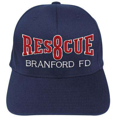 Hat Fire Department Rescue Company Flexfit Hat - EMB - Yupoong 6277Fire Department Clothing