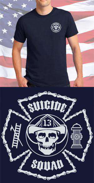 Screen Print Design Suicide Squad Maltese CrossFire Department Clothing
