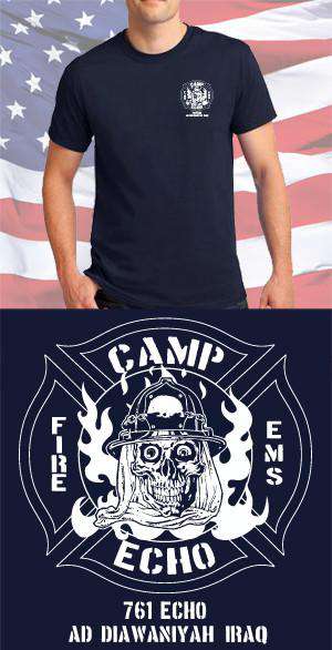 Screen Print Design Camp Echo Fire Department Maltese CrossFire Department Clothing