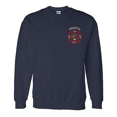  Embroidered DryBlend 9oz. 50/50 Crewneck Sweatshirt with Scramble Maltese - Gildan - G120Fire Department Clothing