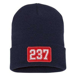 Hat Fire Department Number Shield Winter Hat - EMBFire Department Clothing