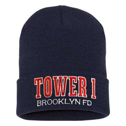 Hat Fire Department Tower Company Winter Hat - EMBFire Department Clothing