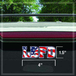 Stickers Custom Digital Flag Plate Fire Department Decal - DIGFire Department Clothing