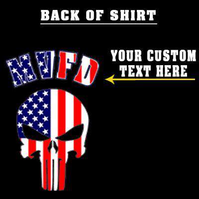 Customization Custom American Skull Sweatshirt - Independent SS4500 - DTGFire Department Clothing