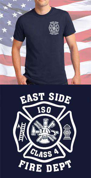 Screen Print Design East Side Fire Department Maltese CrossFire Department Clothing