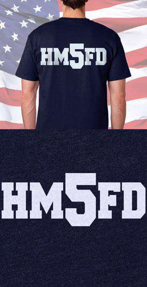 Screen Print Design HMFD Back DesignFire Department Clothing