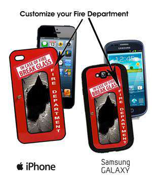 Sublimation Accessory Custom Fire Department Phone CaseFire Department Clothing