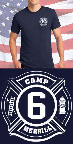 Screen Print Design Camp Merrill Fire Department Maltese CrossFire Department Clothing